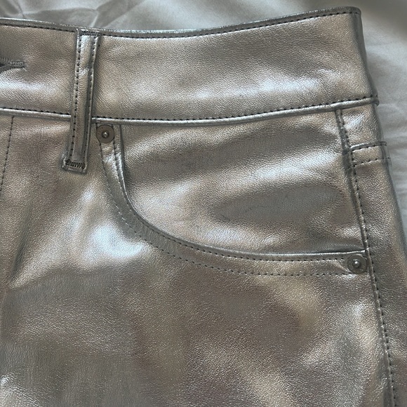Express High Waisted Metallic Mini Skirt - Picture 9 of 13
